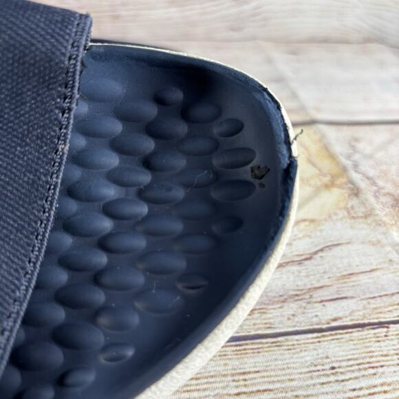 Crocs LiteRide Stretch Womens Size 10 Strap Sandals Navy Blue White - Picture 8 of 15